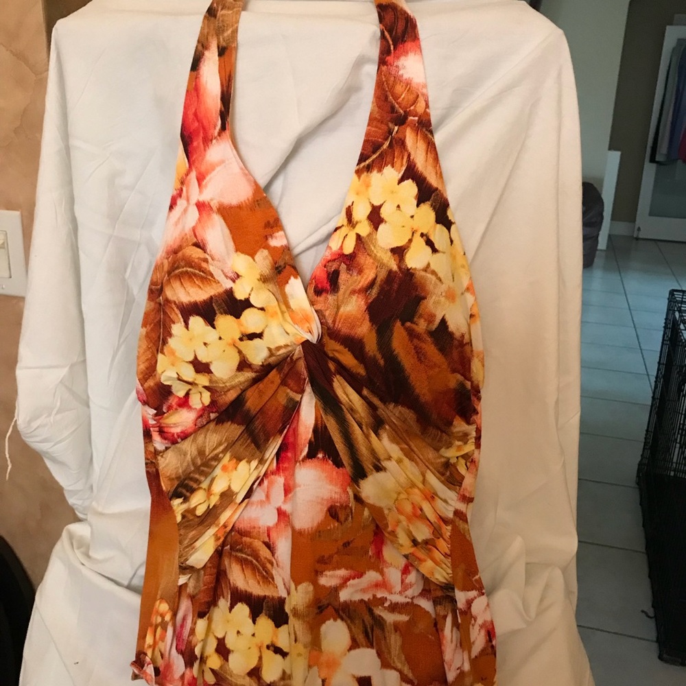 Women’s tie halter top size large from Cache